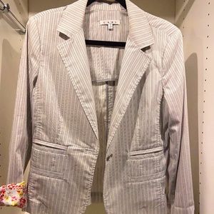 CAbi Black and White Blazer Tailored Suit Jacket